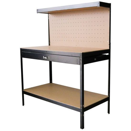 Стенд DWB60 стол, рабочий, для мастерской, 1 выдвижной ящик, 1200х600х1500 мм, макс. 230 кг