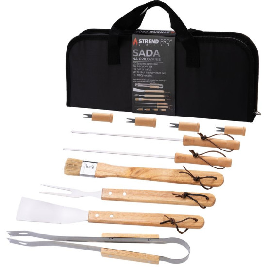 Набор инструментов Strend Pro Grill, для гриля и запекания, 11 предметов, в сумке