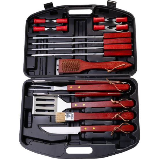 Набор инструментов Strend Pro Grill, для гриля и запекания, 19 предметов, в кейсе