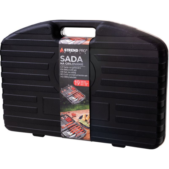 Набор инструментов Strend Pro Grill, для гриля и запекания, 19 предметов, в кейсе