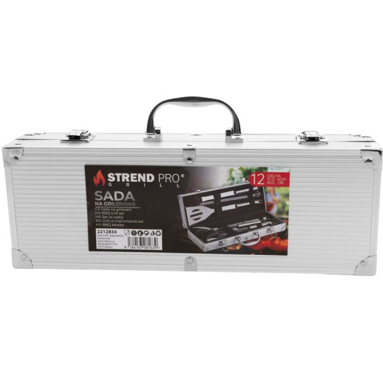 Набор инструментов Strend Pro Grill,  для гриля и запекания, 12 предметов, в кейсе