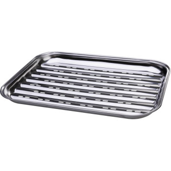 MagicHome bļoda, grilēšanai, taisnstūrveida, perforēta, 243x343x240 mm, nerūsējošā tērauda paplāte