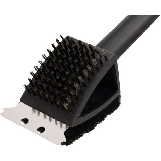Brush Strend Pro Grill, 3 in 1, with scraper and wire brush, for cleaning the grill, 8x6x37 cm Brush Strend Pro Grill, 3 in 1, with scraper and wire brush, for cleaning the grill, 8x6x37 cm