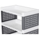 MagicHome Rolly shelf, plastic, 5 shelves, 49x29x97 cm, on wheels