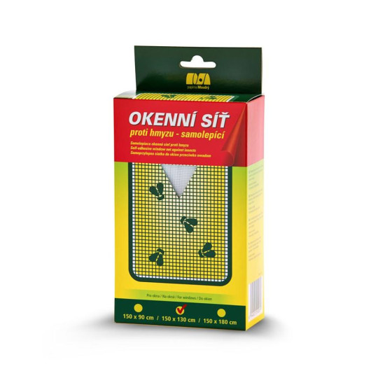 Tīkls pret kukaiņiem un odiem, logam, balts, 1500x1300 mm