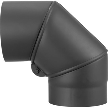 Колено HS.EX 090/160/2 мм, регулируемый угол, дымоход, колено дымохода для соединения дымоходных труб