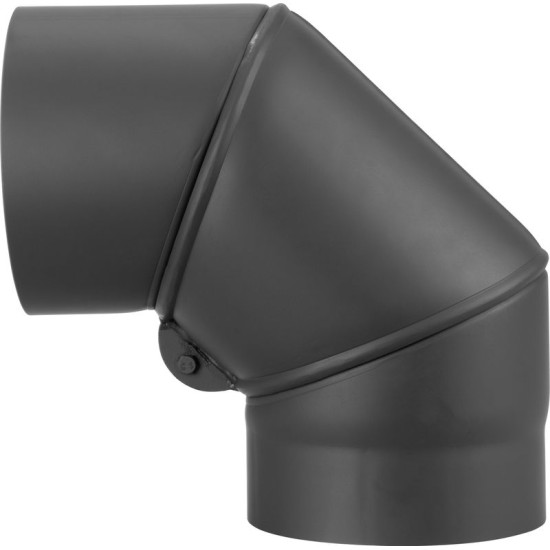 Колено HS.EX 090/160/2 мм, регулируемый угол, дымоход, колено дымохода для соединения дымоходных труб