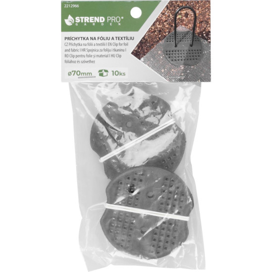 Strend Pro fiksators folijai un tekstilam,  dārzam, 7 cm, iepakojumā 10 gab.