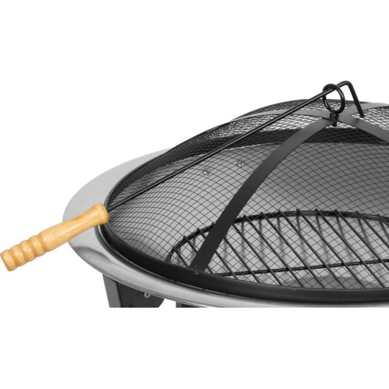 Fireplace Strend Pro Mara, BBQ, Metal, Round, 57x57x40 cm