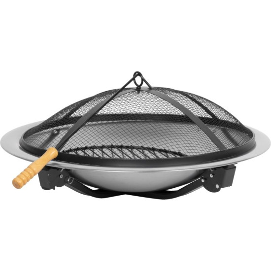 Fireplace Strend Pro Mara, BBQ, Metal, Round, 57x57x40 cm