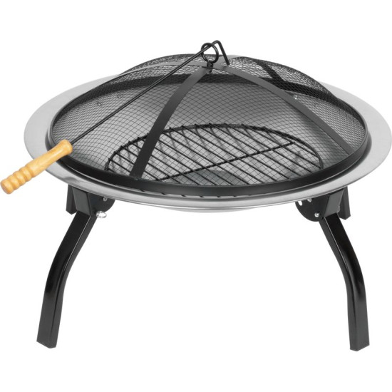 Fireplace Strend Pro Mara, BBQ, Metal, Round, 57x57x40 cm