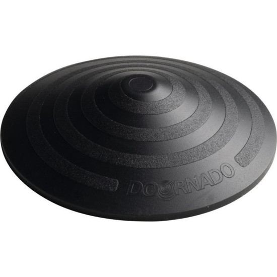 Стопор DOORBUFFER, самоклеящейся, настенный, пластик, тёмно-серый, 2 шт.