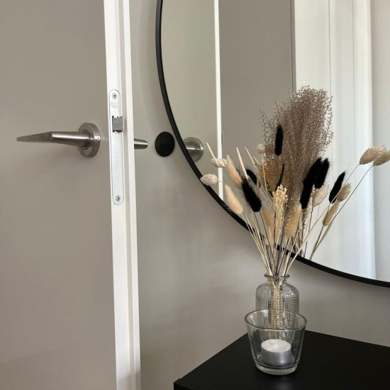 Стопор DOORBUFFER, самоклеящейся, настенный, пластик, тёмно-серый, 2 шт.