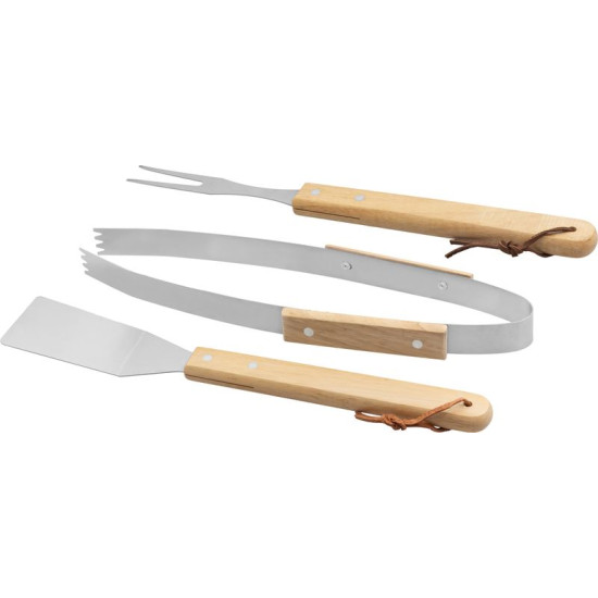 Набор инструментов Strend Pro Grill, для гриля и барбекю, с деревянной ручкой, 3 шт