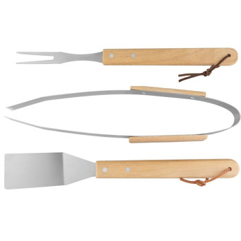 Набор инструментов Strend Pro Grill, для гриля и барбекю, с деревянной ручкой, 3 шт