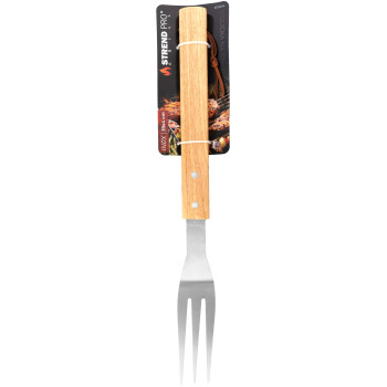 Fork Strend Pro Grill, для барбекю и тоста, с деревянной ручкой, нержавеющей стали