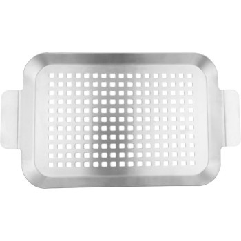 Поднос Strend Pro Grill, для гриля, нержавеющая сталь, 34x18,5x2 см.