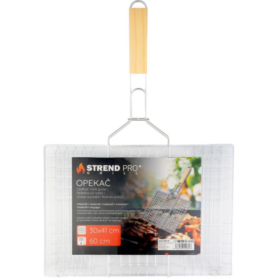 Roaster Strend Pro Grill, для мяса с деревянной ручкой, 41x60x1,5 см
