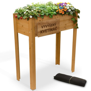 Клумба Strend Pro Garden, 84x40x98 см, дерево, приподнятая, с ножками