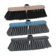 Broom York CARLA, plastic handle 120 cm, mix of colors, 32x9x127 cm
