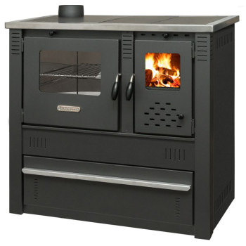 Plīts Pro PANONIA Tērauds, melns, kreisā izeja