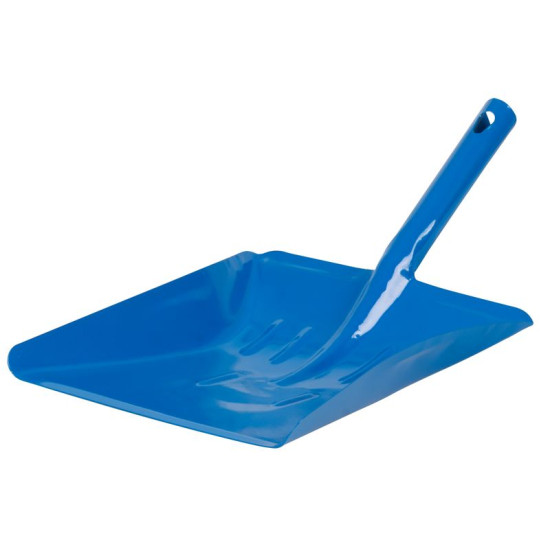 Маленькая металлическая лопатка, лакированная, синяя.