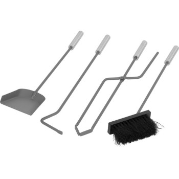 Комплект для камина, 4шт, НИКЕЛЬ, 66см Комплект для камина, 4шт, НИКЕЛЬ, 66см