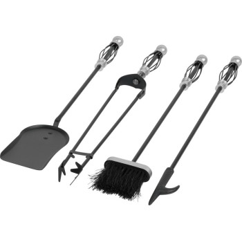 Комплект для камина, 5шт, НИКЕЛЬ, 66см Комплект для камина, 5шт, НИКЕЛЬ, 66см