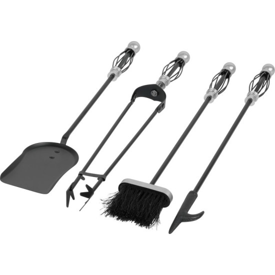 Комплект для камина, 5шт, НИКЕЛЬ, 66см