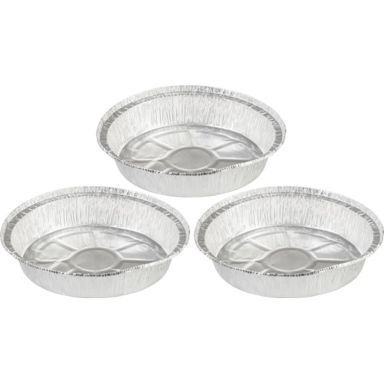Paplāte MagicHome, 22.4x4.6 cm, grilēšana, 3 gab., Alumīnijs, apaļa Paplāte MagicHome, 22.4x4.6 cm, grilēšana, 3 gab., Alumīnijs, apaļa