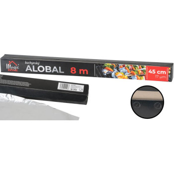 Alumīnija folija MagicHome, 45 cm, L-8 m, 17 μm, alumīnijs