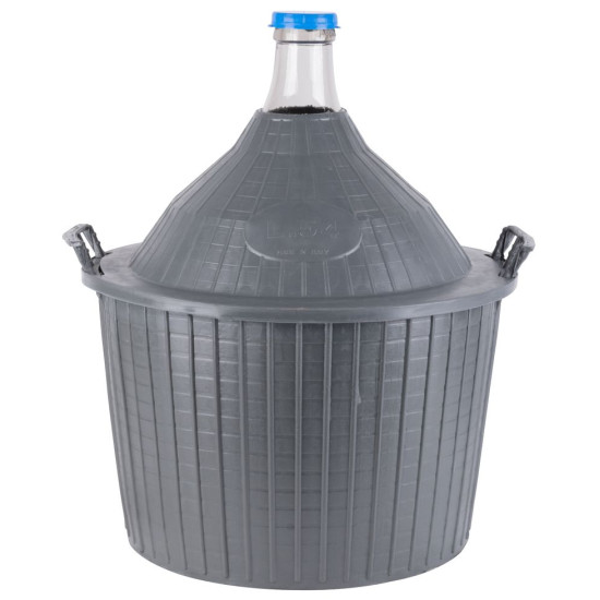 Demijohn Cada Inco 54 lit, glass/plastic, 650x520/405 mm