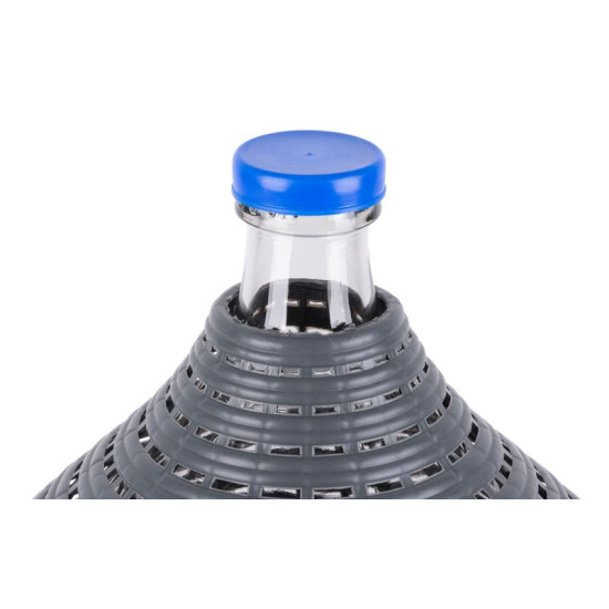 Demijohn Cada Inco 15 lit, glass/plastic, 450x350/270 mm