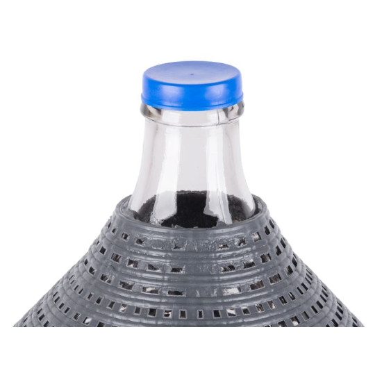 Demijohn саdа Inсo 34 lit, Бутыль для вина в корзине стекло/пластик, 570x460/355 мм