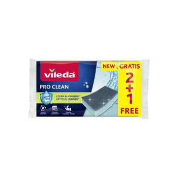 Vileda Pro Clean губка, 2+1 шт