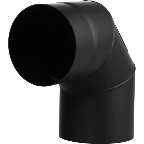 Колено дымохода HS.EXO 090/150/1,5 мм, регулируемое, с отверстием