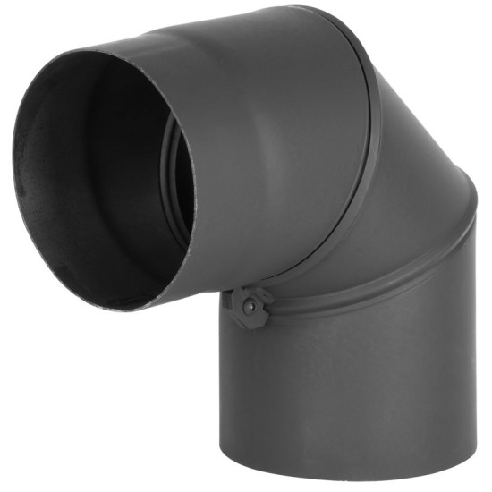 Smoke pipe elbow, HS.EX 090/150/1,5 mm, adjustable angle