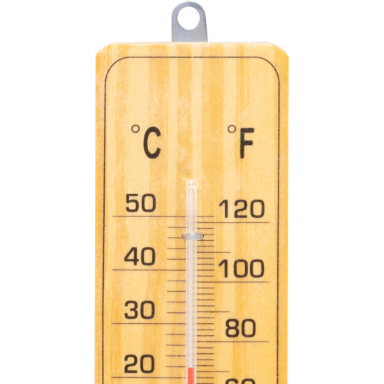 Wooden thermometer TMM-032 Woody, 220x50x13 mm