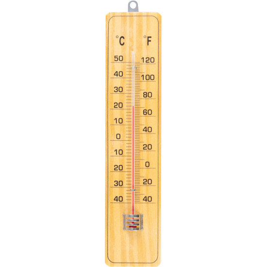 Wooden thermometer TMM-032 Woody, 220x50x13 mm