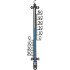 Thermometer TMS-154 Decora, 255x60x15 mm