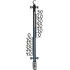 Plastic thermometer TMS-157 Decora, 470x110x25 mm