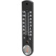 Plastic thermometer TMS-055 BlackBar, 250x55x12 mm, hygrometer