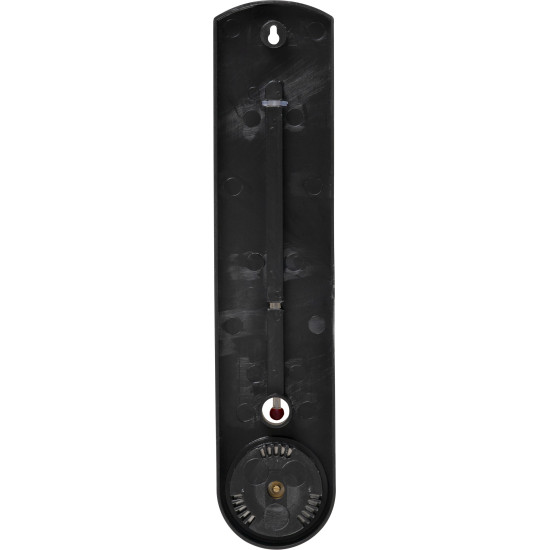 Plastic thermometer TMS-055 BlackBar, 250x55x12 mm, hygrometer