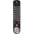 Plastic thermometer TMS-055 BlackBar, 250x55x12 mm, hygrometer