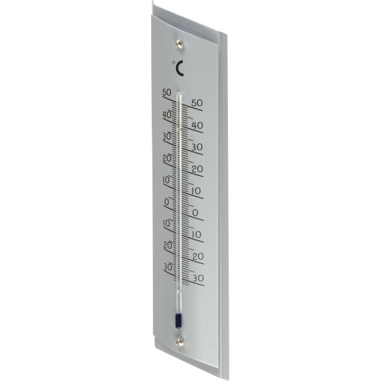 Aluminium thermometer TM-181 Steel, 230x53x16 mm
