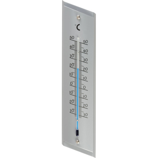 Aluminium thermometer TM-181 Steel, 230x53x16 mm