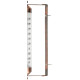Metal thermometer TM-183 Arabic, 265x80x40