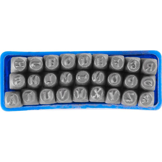Letter punch 3mm ABC (27pcs)