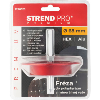 Caurumu zāģis Strend Pro Premium, 68 mm, polistirolam, izolācijas vate