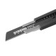 Нож с отламывающимся лезвием Strend Pro Premium, BlackMatt, SoftTouch, 18 мм, black-line